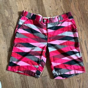 Loudmouth Shorts in Pink Red Black & Gray Sz 36